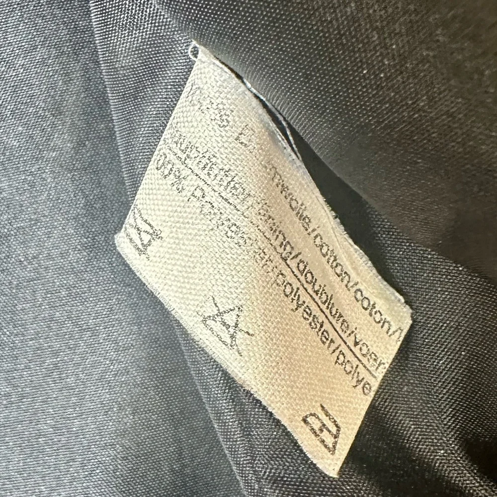 Black Velvet Military Styled Jacket Cotton Made in West Germany - Picture 3 of 9